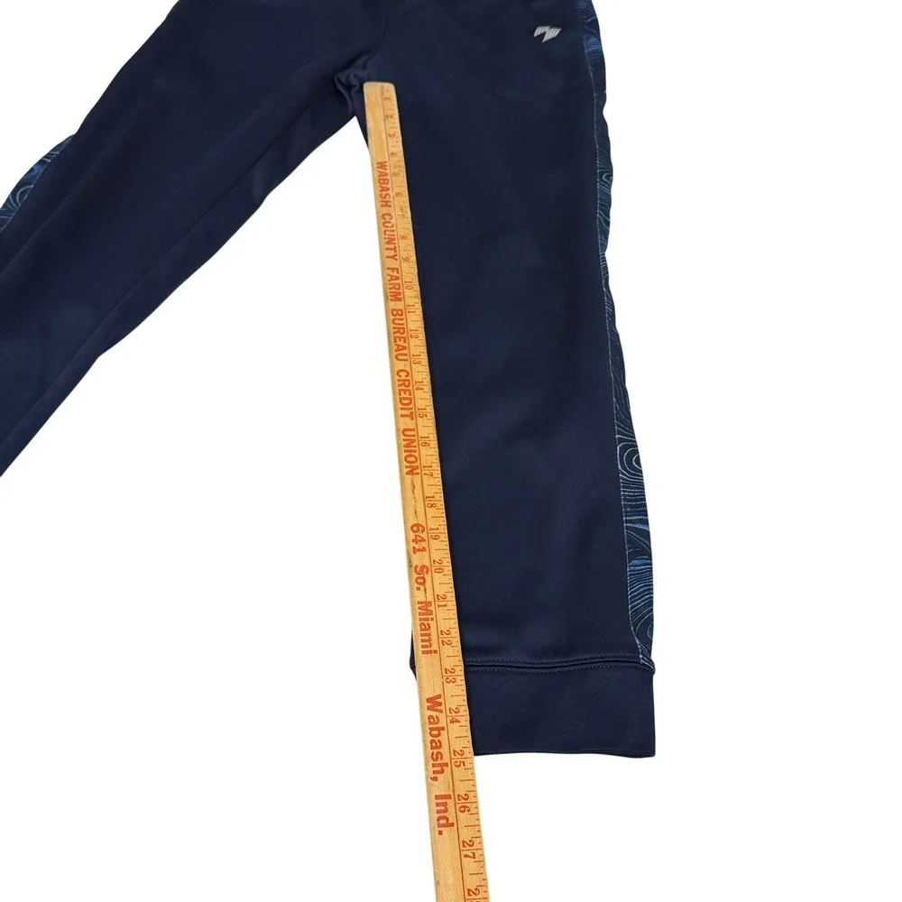 The Childrens Place Sport Boys XL 14 Navy Blue Marble Stripe Fleece Joggers